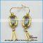 Hot gift items fashion jewelry gold brass cute stud earring on 