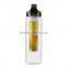 700ML BPA Free fruit infuser water bottle/ hygienic plastic sports water bottle