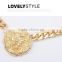 Top Quality Lion Head Choker Vintage Pendant Statement Necklace Women Necklaces & Pendants Fashion Necklaces for Women 201