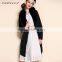 Top Grade Winter Women's Long Real Black Sheep Fur Coat Made In China