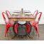 Metro Vintage DINING Table Set, RECLAIMED Bar DINING TABLE Set , Industrial Dining Table Set