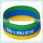 Christmas elastic colorful band silicone friendship bracelets rainbow