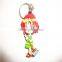 custom lovely girl shaped soft pvc rubber keychain