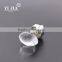 1 1/4 inch clear zinc alloy polished chrome crystal knob