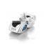 X356 925 Sterling Silver Royal Crown Charm Floating Letter Love Zircon Findings
