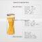 high borosilicate handmade glass mason jar for 1200ml