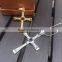 Fashion 316L stainless steel fast and furious gold cross necklace