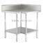 Stainless Steel Corner Work Bench For Commercial kitchen Work Bench