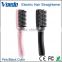 Electric LCD Temperature Hot Hair Straightener Hair Brush (Black And Pink)