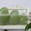 3/set natural green Serpentine jade stone eggs adult sex toys jade eggs with drilled hole