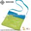 High quality beach mesh toy shoulder bag storage bag toy organizer
