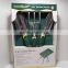 4-Pc Garden Tool Set Trowel/Cultivator/Transplanter/Kneeling Cushion