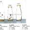 Haonai vintage embossed glass pudding bottle milk bottle with wide mouth cap wholesale