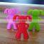 Hot-selling Children's favourite silicone chopstick holders/smile face shape chopstick head for kids