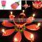 Intelligent+ Multicolors Musical Blossom Lotus Flower Rotatable Birthday Candles