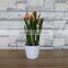 Plastic artificial tulip flowers bonsai for home and commercial decoation
