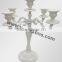 4 arm white candelabra 4 arm aluminum candle holder 4 arms candelabrum