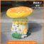 Garden/Kindergarten Furniture Set Fiberglass Mushroom Table Chairs