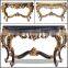 Marble top antique gold console table for living room ME-0432-01