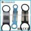 unique QR code laser engraving silicone pet id tag with metal plate