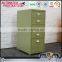 Under desk small drawer cabinet metal drawer cabinet 6 drawer mobile pedestal cabinet