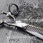 professional 360 degree swivel rotating handle hair cutting scissors