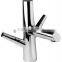 Single Handle with Single Hole Lead Free Kitchen Faucet with Sidespray, Polished Chrome