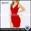 MGOO China Made Custom Logo OEM/ODM Wholesale Sexy Deep V Mini Party Dress Red Slit Prom Dress for Women #24206104