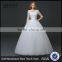 MGOO Beaded Embroidery Wrap Chest Cream Crepe Empire Vintage Wedding Dress Formal Dress With Half Sleeve