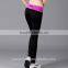 Ladies' Sports Wear Fashion Yoga Pants Black Plain Ninth Pants Running Pants Fitness Pants Sports Back Step with Zipper Pants