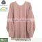 Apricot Batwing top Long Sleeve Pullovers Sweater,oem clothing manufacturing