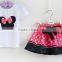 S80002T, baby Clothing sets , Summer New Children Girl's 2PC Sets Skirt Suit dots skirt dots pants girls cartoon clothes