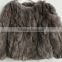 2017 autumn and winter new European station fashion big high-end women rabbit fur coat coat fur