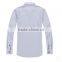 Cotton yarn dyed shirt grey fabric latest shirt designs for men solid color work blank t-shirt