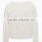 Latest Fashion Solid Color Special Pattern Girls Sweaters 2017