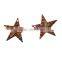 Copper Enamel Painting Charms Pentagram Star Gold Plated Multicolor