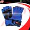 New Style Leather MMA Training Gloves Black,Red,Blue / Half Mitts Sparring Boxing Gloves