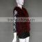 Lady's Short Sexy Rabbit Fur Knitted Vest And Europe Popular Slim Fur Vest