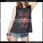 Summer Custom Printed O Ncek New Design Vest Shirt Ladies Fashion Tank Top