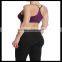 Seamless Cross Strap Back SPORTS BRA TANK TOP Stretch Bandeau Cami purple color