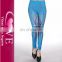 mature women wear slim stripe leggings for women's pants