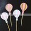 Newest Pink Balloon Glitter Cupcake Topper Birthday Wedding Cake Decorations