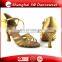 Tan Satin Lady Latin Ballroom Shoes