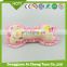 squeeze sound pink bone embroidery plush stuffed toy for baby or pet