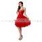 Instock Red Tulle Halter Rhinestone Zipper Mini Homecoming Dresses