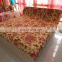 Handmade floral Printed Bedspread, King Size Kantha Quilt, Reversible Floral