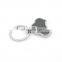 Custom logo black color blank mini metal car key chain