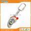 Shiny silver plating slipper shape metal key chain