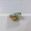 shiny gold plated iron material casting badge custom badge with specific design