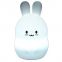 Seven Color Changing Fun Cute Rabbit Shape Led Night Lights For Kids Bedroom Decoration